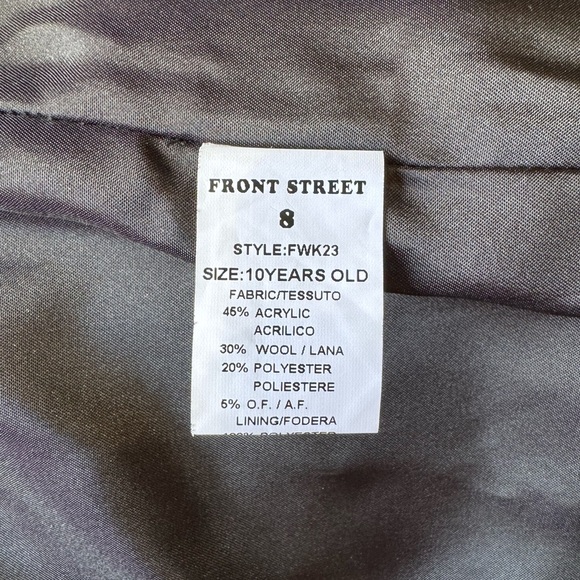 Kids Houndstooth Puffer Jacket with Pink Collar - Picture 10 of 11